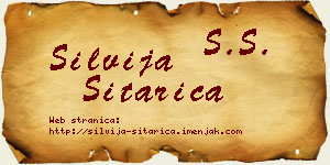 Silvija Sitarica vizit kartica